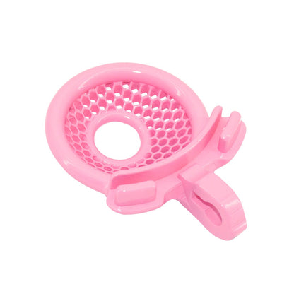 Cage à pénis en maille rose plate