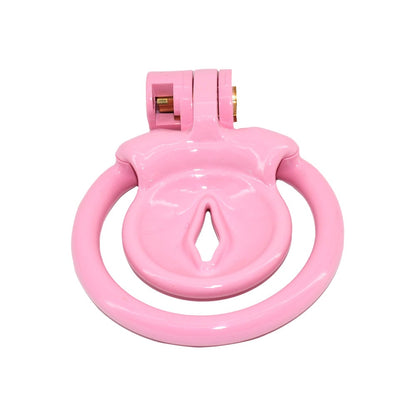 Flat Clit Pink Chastity Cage