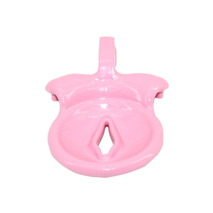 Cage de chasteté rose à clitoris plat