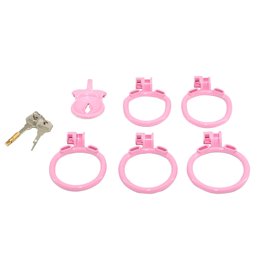 Flat Clit Pink Chastity Cage