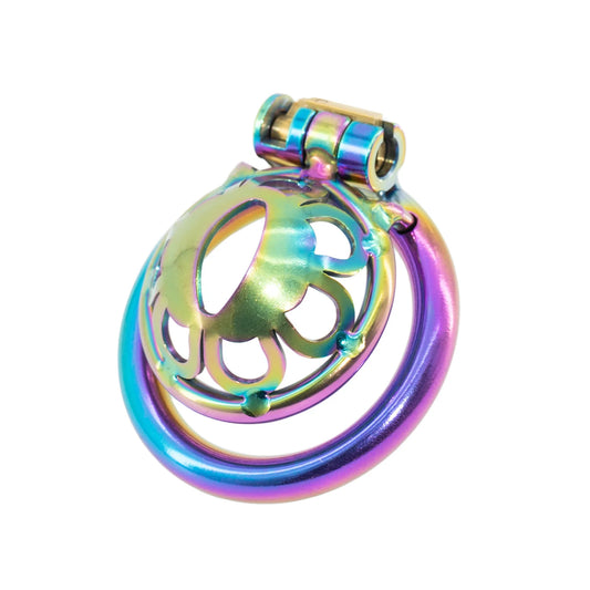 Color Metal Male Chastity Device -1