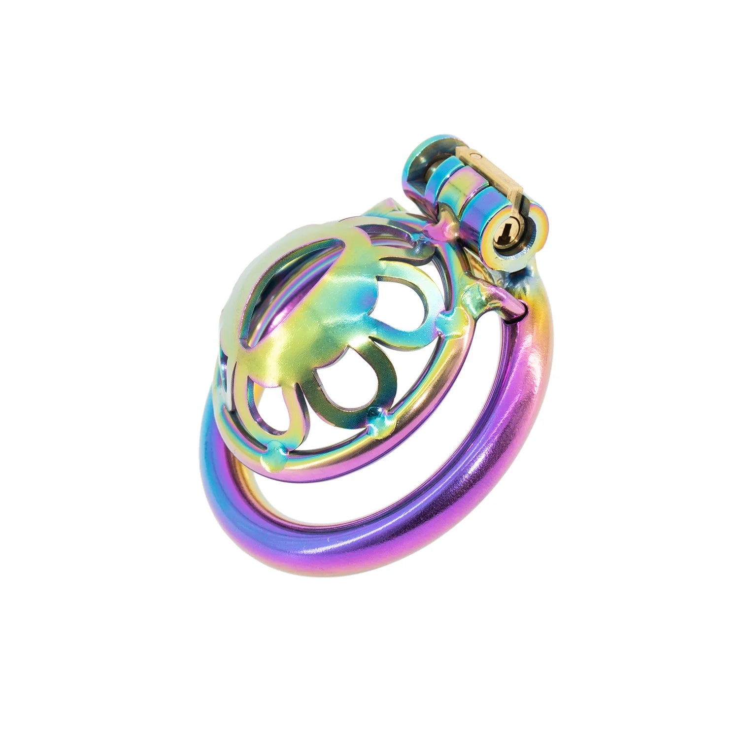 Color Metal Male Chastity Device -3