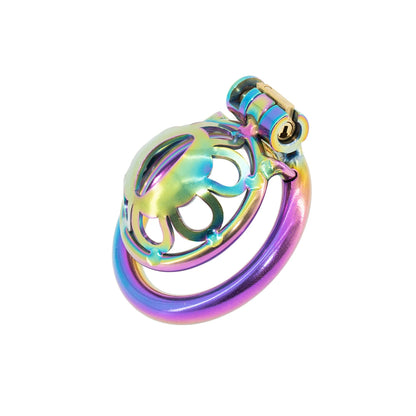 Color Metal Male Chastity Device -3