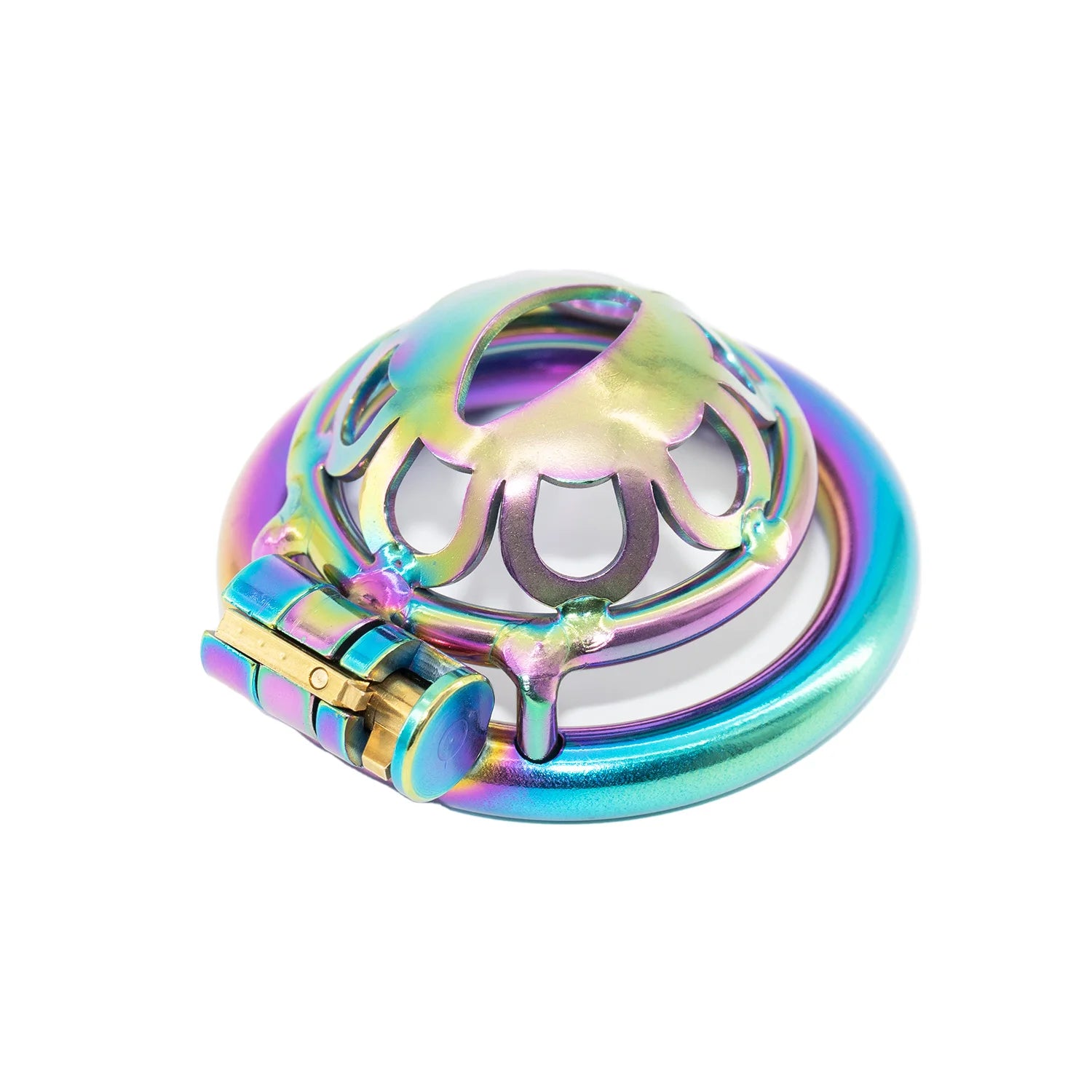 Color Metal Male Chastity Device -6