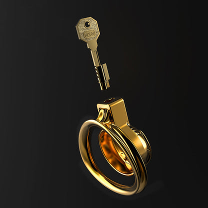 Micro Chastity Cage Golden