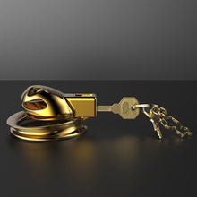 Load image into Gallery viewer, Micro Chastity Cage Golden

