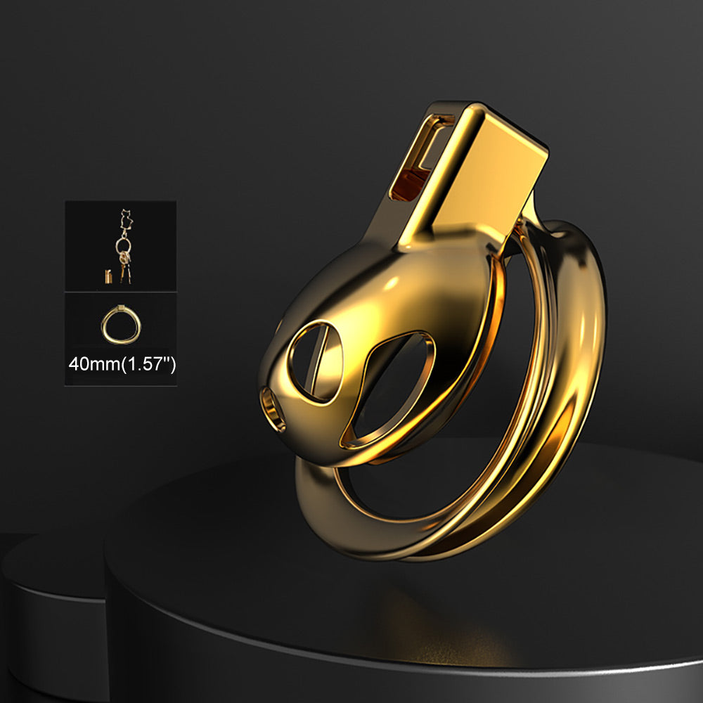 Micro Chastity Cage Golden