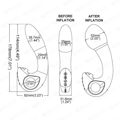 JEUSN Prostate Orgasm Vibrator Inflatable