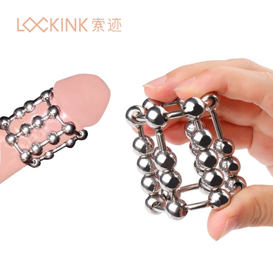 Metal Masturbation Cock Ring