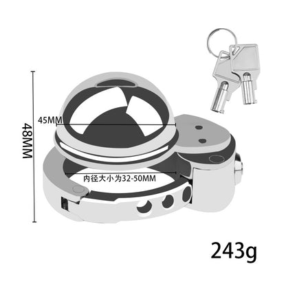 Nouvelle cage de chasteté masculine réglable BDSM #56