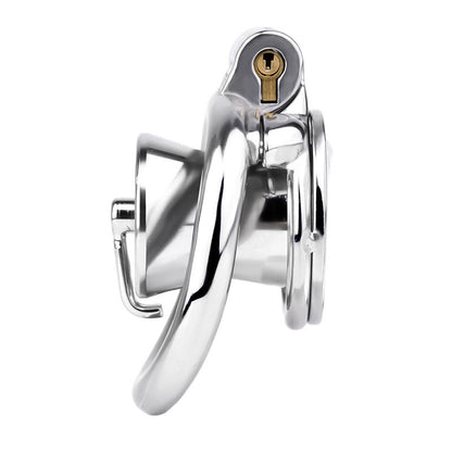 Inverted Prince Albert Piercing Chastity Cage