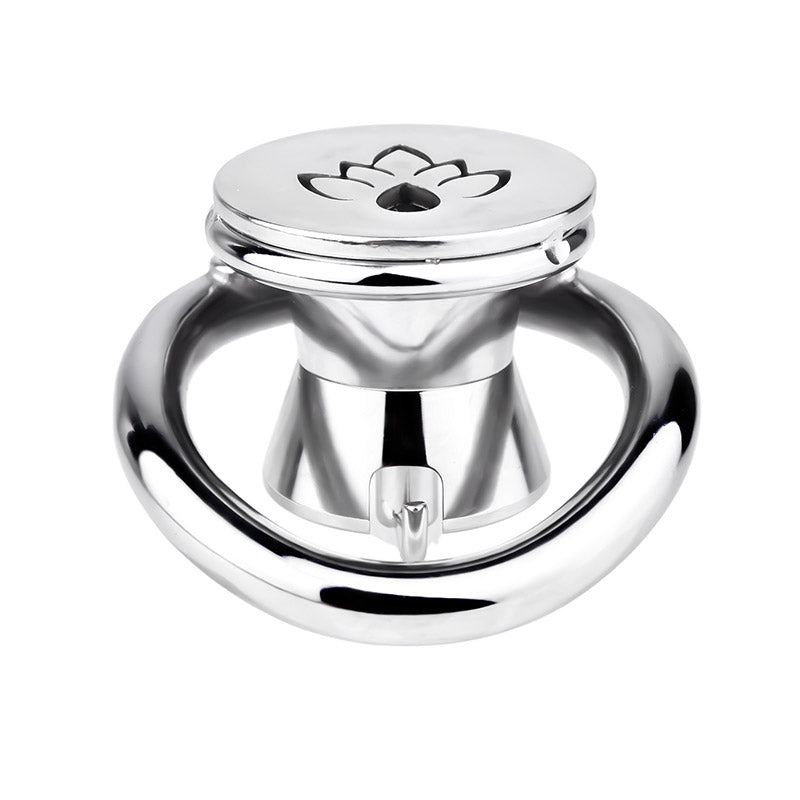 Inverted Prince Albert Piercing Chastity Cage