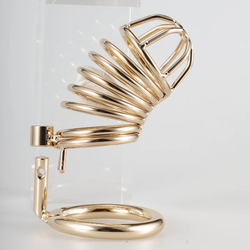 Metal Gold Chastity Cage