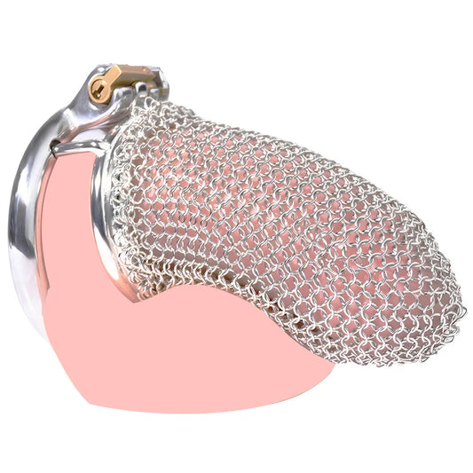 3.54" Stainless Steel Mesh Chastity Cage