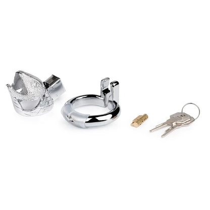 Stainless Steel Metal Snakehead Chastity Lock