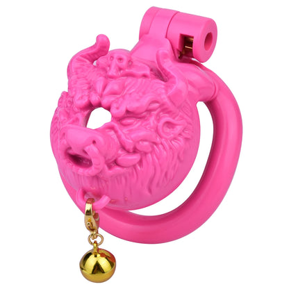 Tiger Male Chastity Cage Device with Mini Bell