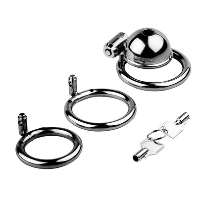 Metal Round Cap Chastity Lock