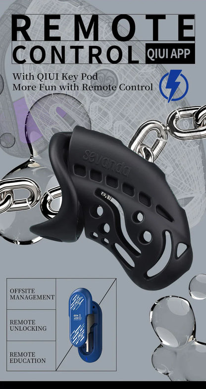 Electric Shock Vibrating Penis Chastity Cage