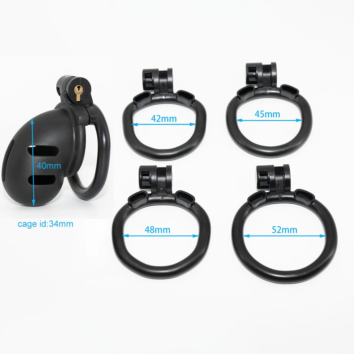 Hoop Lock Ultralight plastic slave chastity lock – topchastity