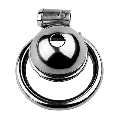 Metal Round Cap Chastity Lock