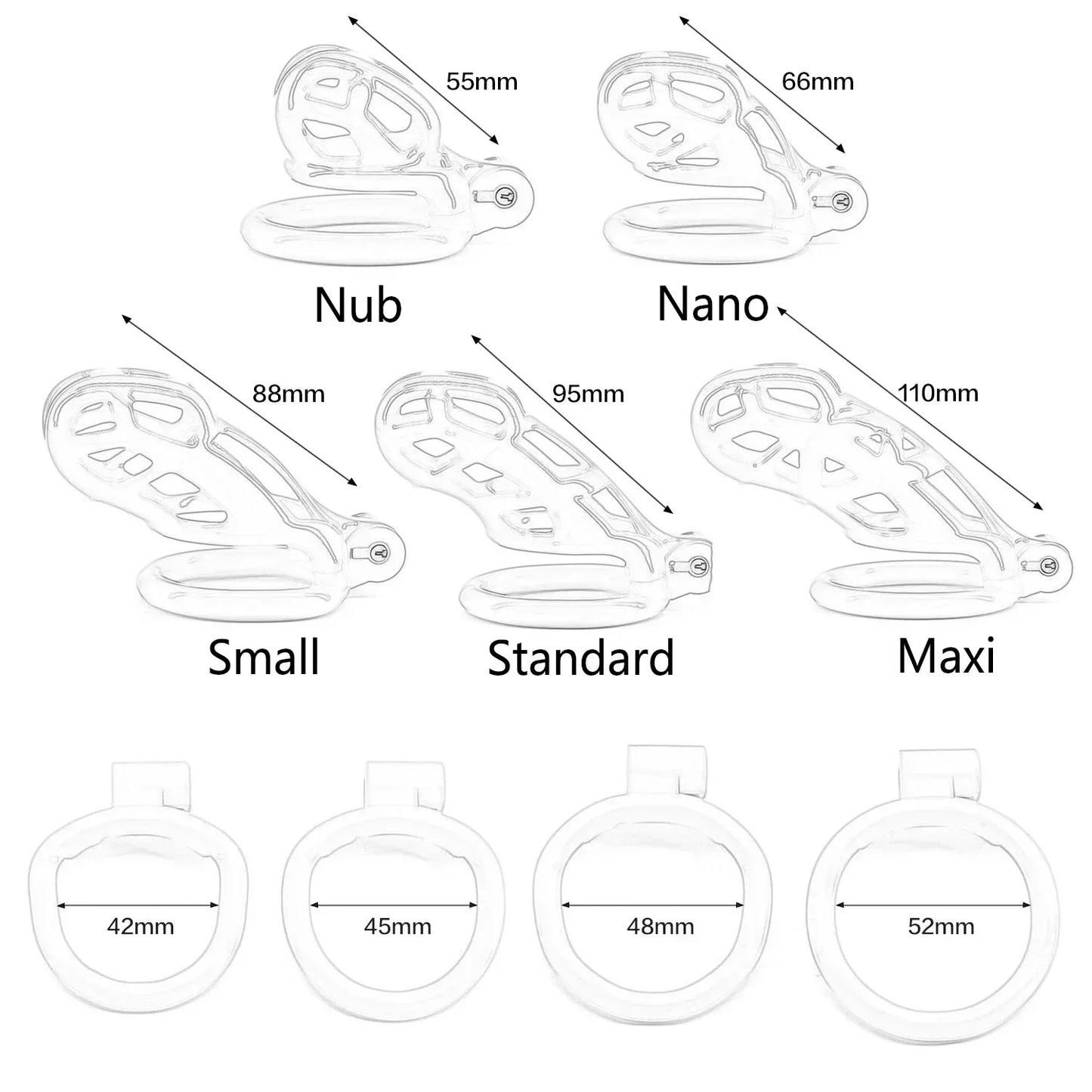 New Mamba Chastity Cage Male Penis Lock