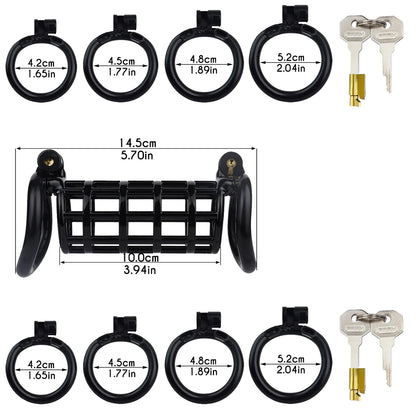 Plastic Twin Chastity Cage