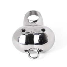 Load image into Gallery viewer, Stainless Steel Heavy Ball Stretcher Scrotum Pendant Chastity Cage
