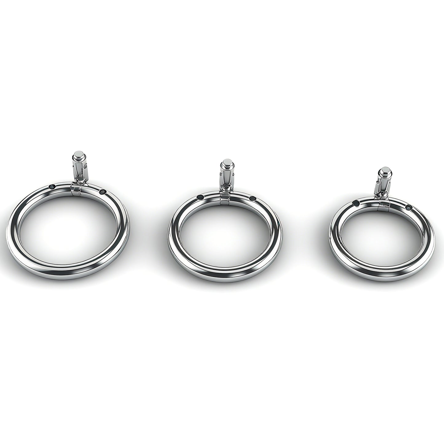 Stainless Steel Bead PA Chastity Cage 7