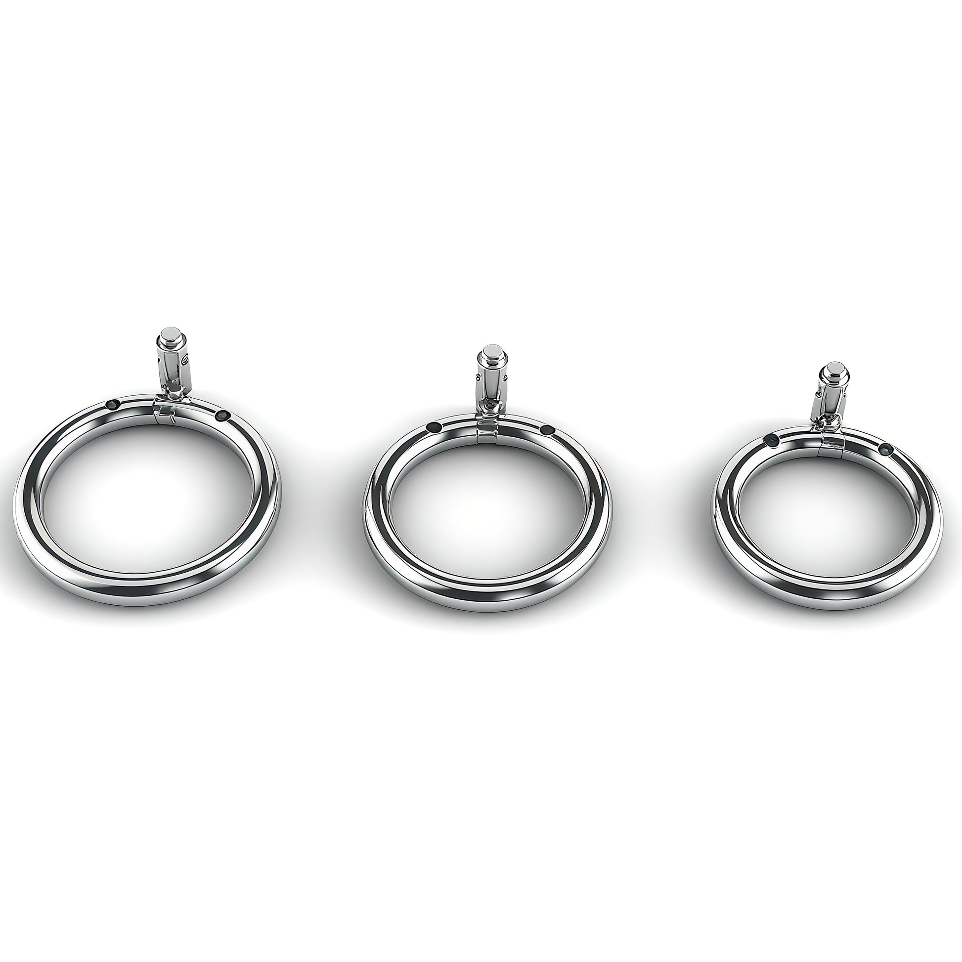 Stainless Steel Bead PA Chastity Cage 7