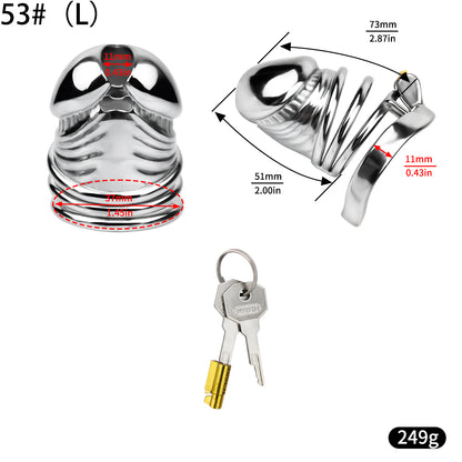 Steel Chastity Cage - 7