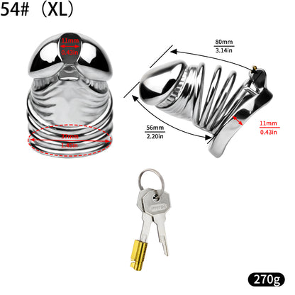 Steel Chastity Cage - 