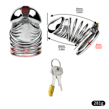 Steel Chastity Cage - 12