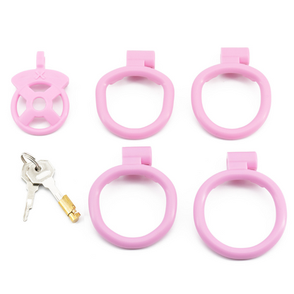 The X Chastity Cage: Flat Resin Cock Cage