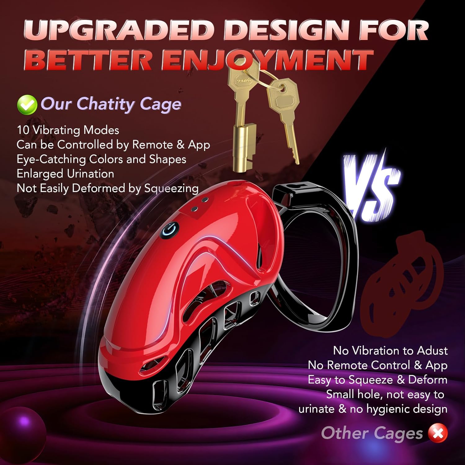 Vibrating Chastity Cage -3