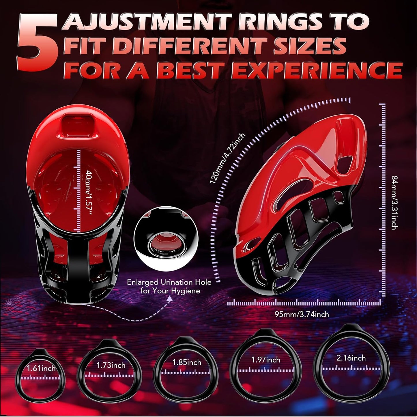 Vibrating Chastity Cage -5