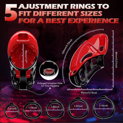 Vibrating Chastity Cage -5