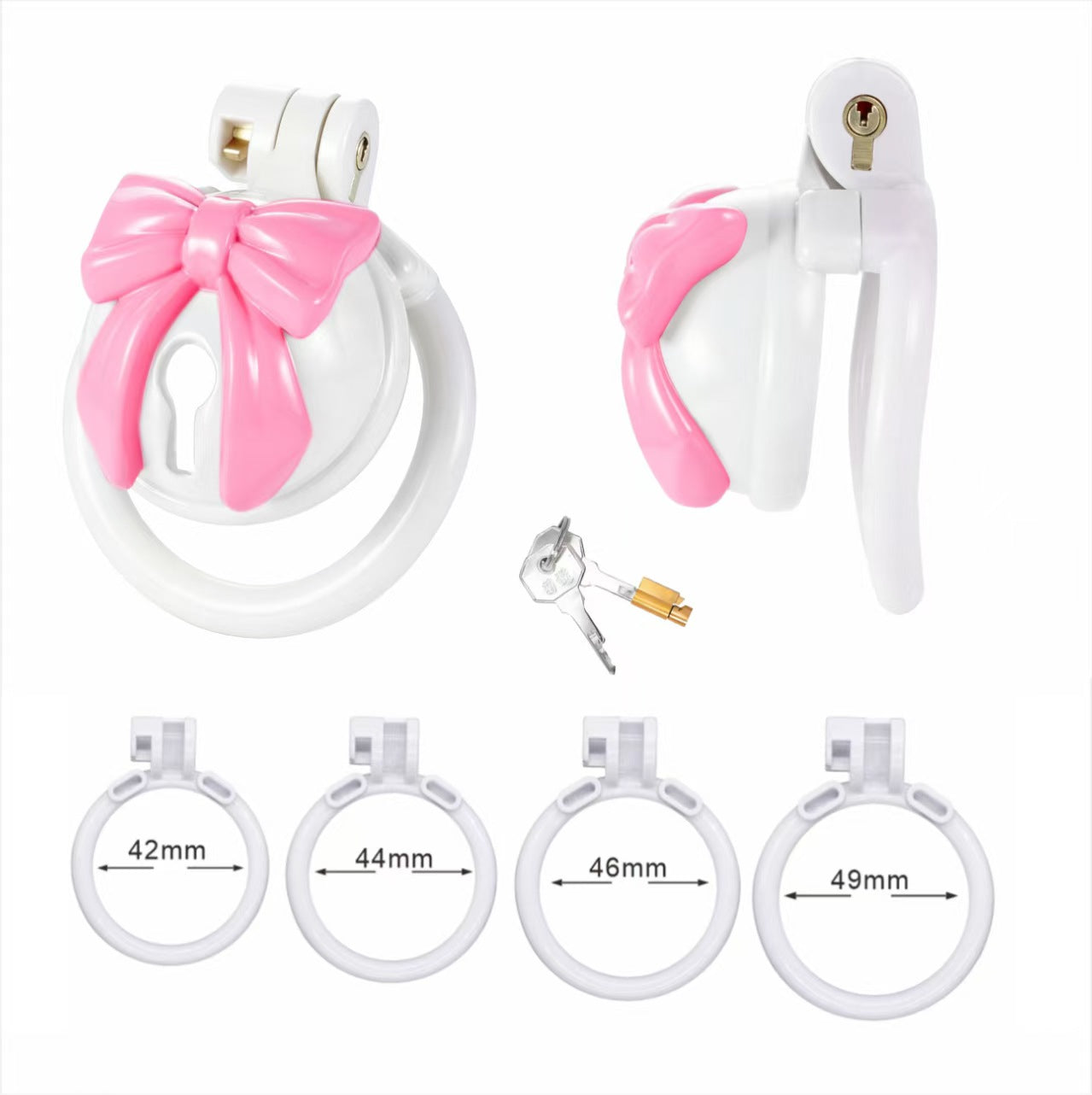 ABS Bell Bow Chastity Cage