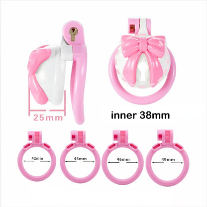 ABS Bell Bow Chastity Cage