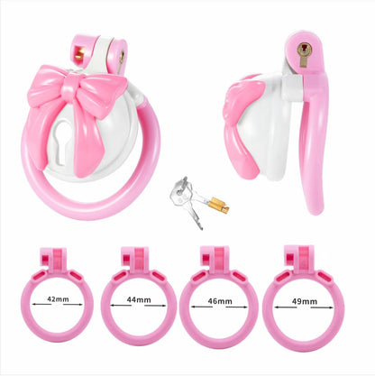 ABS Bell Bow Chastity Cage