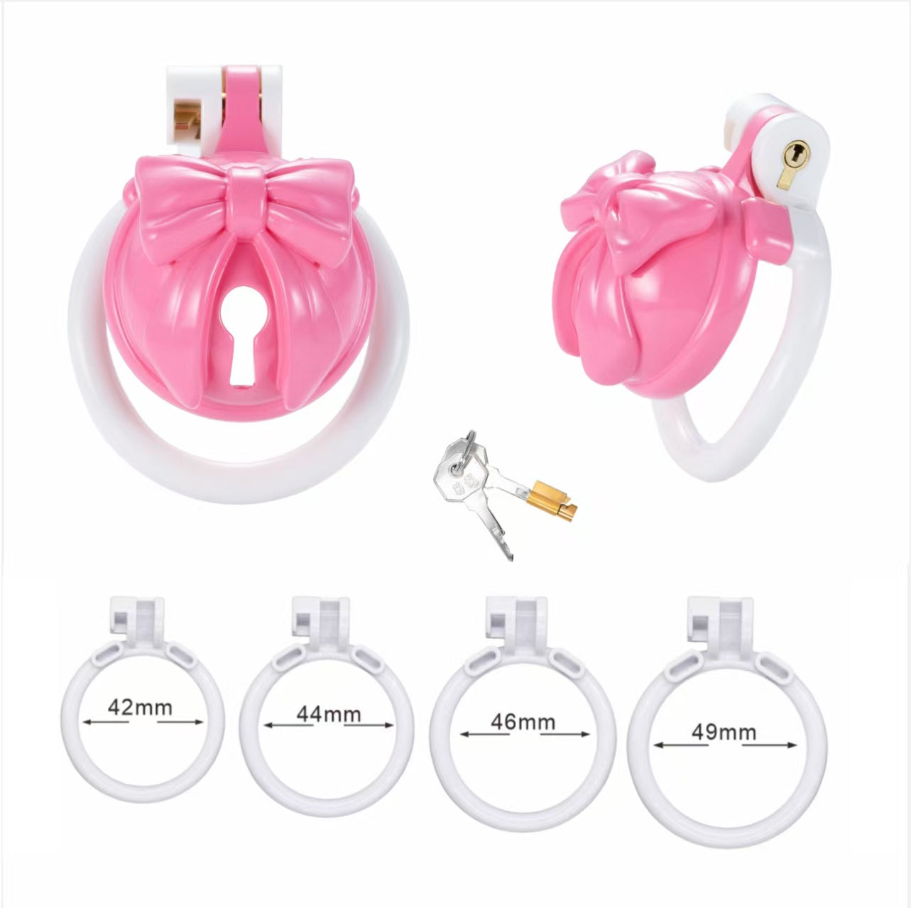 ABS Bell Bow Chastity Cage