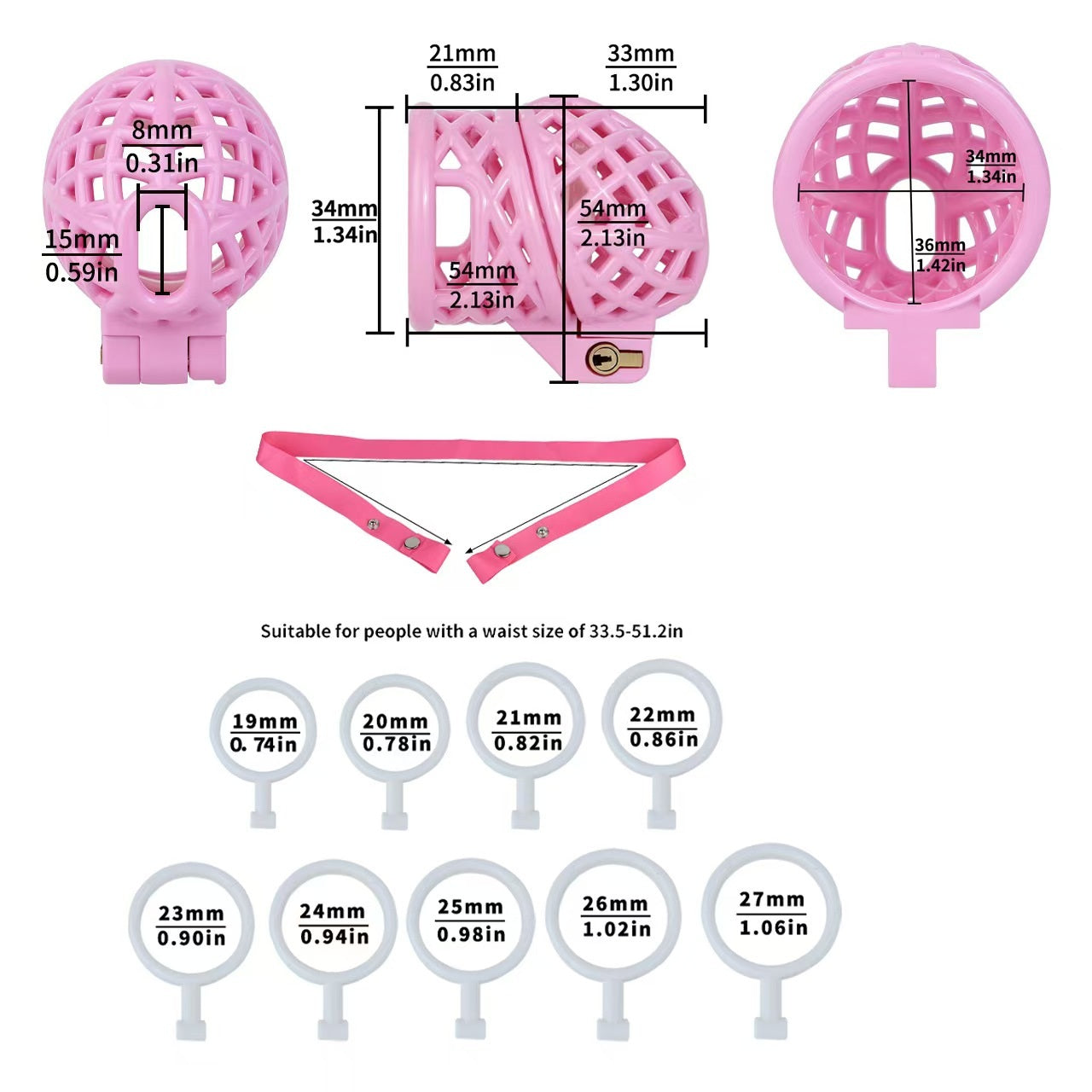 ABS Birdcage Chastity Cage