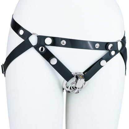 Three-quarter view of adjustable support belt; display cage not included
