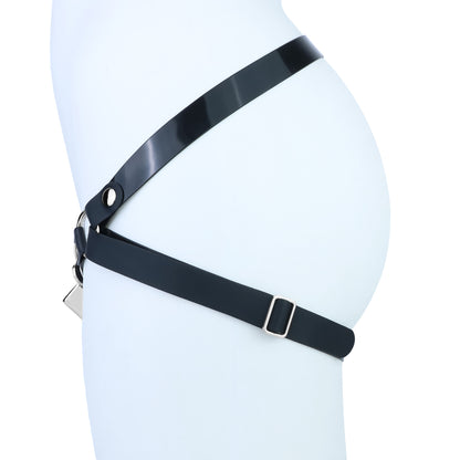 Right side view showing adjustable rear strap buckle