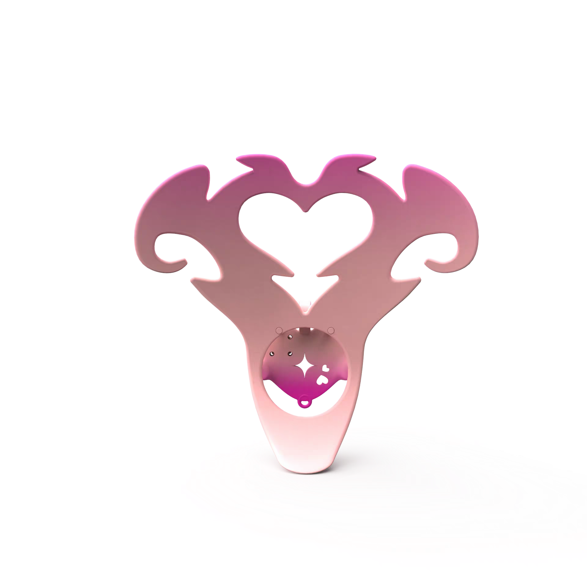 Angel's Heart Chastity Belt Adjustable -5