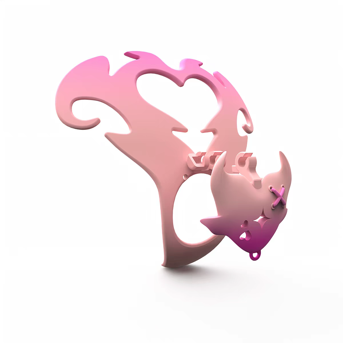 Angel's Heart Chastity Belt Adjustable -