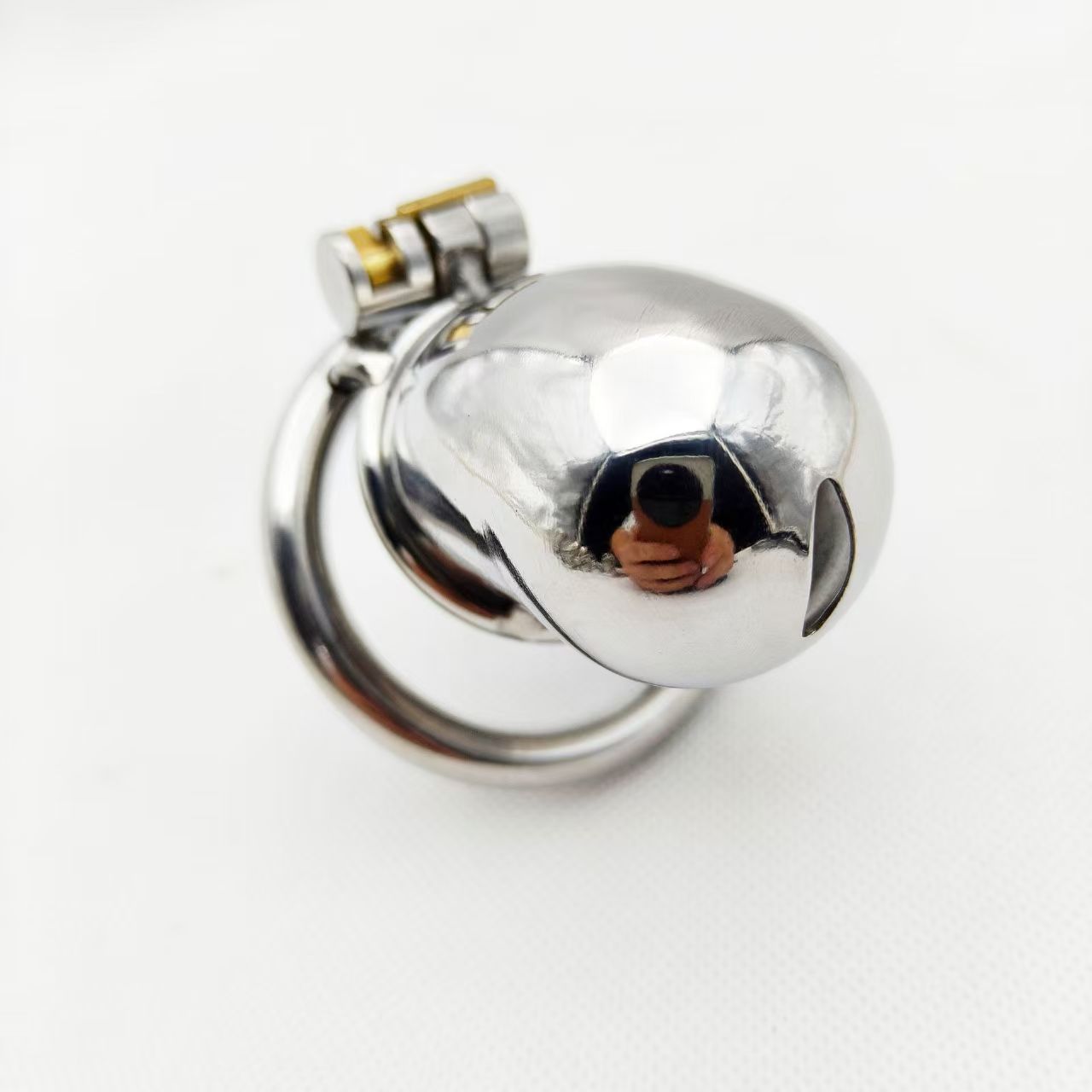 Anti-Escape Metal Chastity Cage - 1