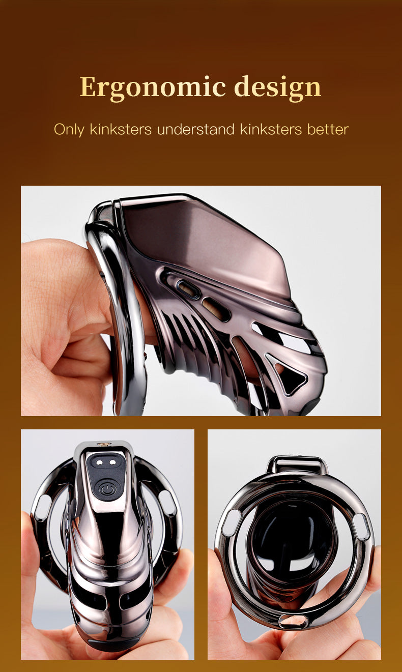 Lockink Electric Eel Estim Play Chastity Cage ergonomic design