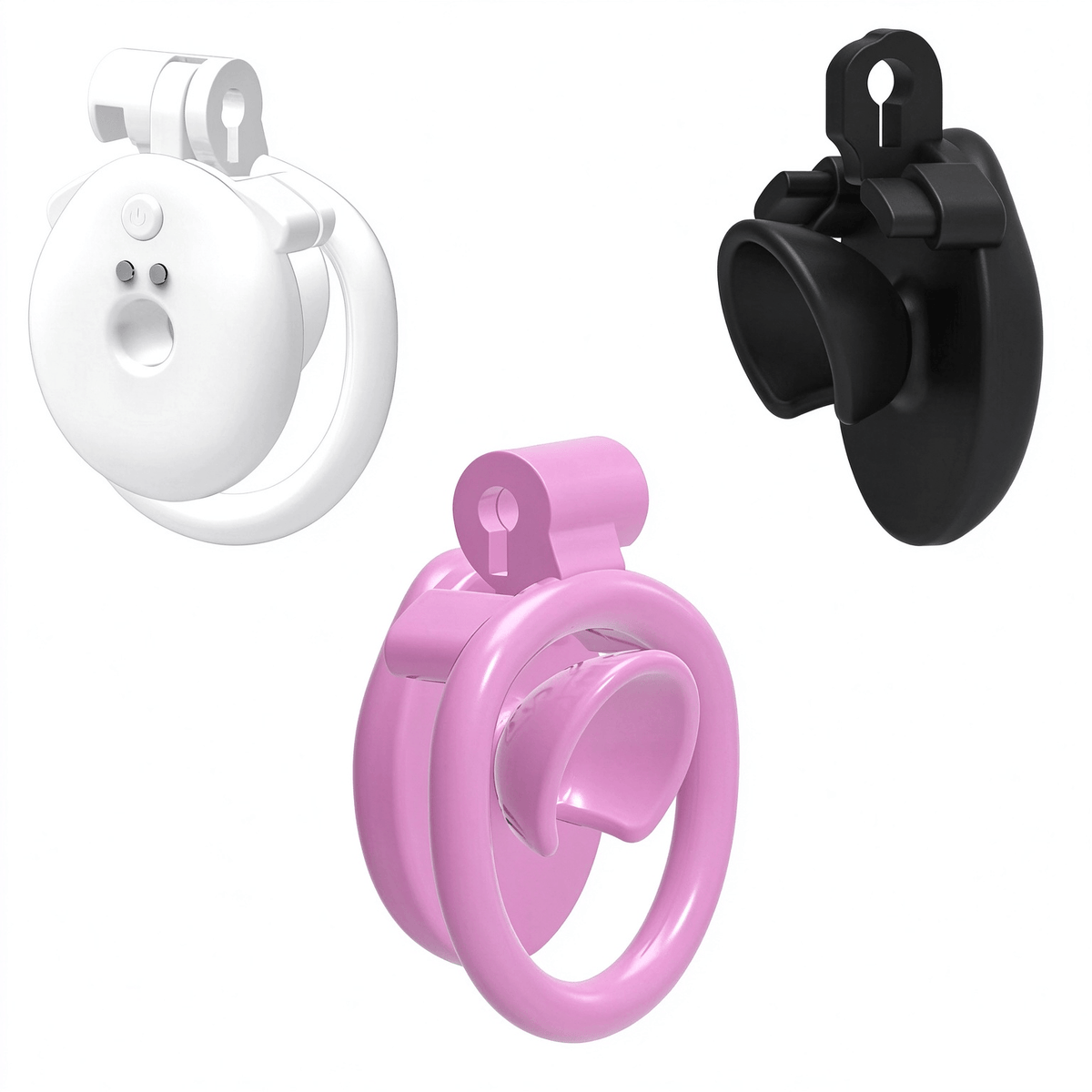 APP Control Negative Flat Vibration Chastity Cage