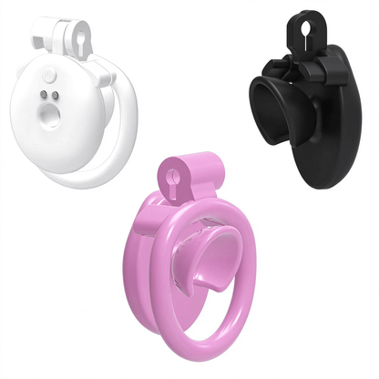 APP Control Negative Flat Vibration Chastity Cage