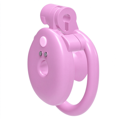 APP Control Negative Flat Vibration Chastity Cage